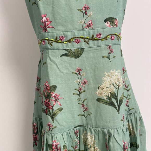 Agua By Agua Bendita Green Floral Maxi Dress - Picture 6 of 11